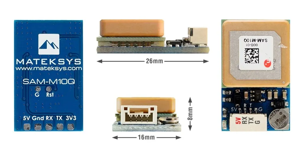 Boot MATEK SAM-M10Q - Mateksys GNSS MODULE