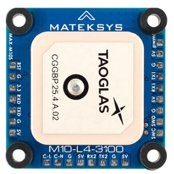 MATEK M10-L4-3100 GPS Module - Mateksys AP_PERIPH GNSS u-blox MAX-M10S RM3100 Complete montageset