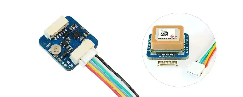 Mateksys GNSS M10Q-5883 met transducermount