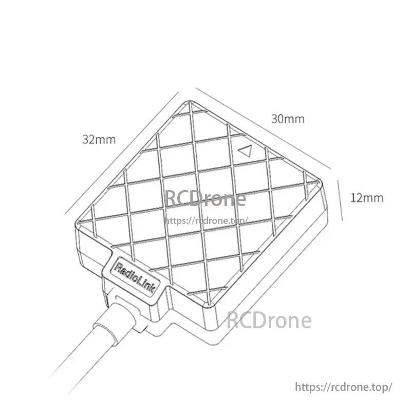 RadioLink TS100 v2.0 Mini M10N GPS Module – Triple-Frequency GNSS Dubbel Anti-Interference and 50cm Accuracy
