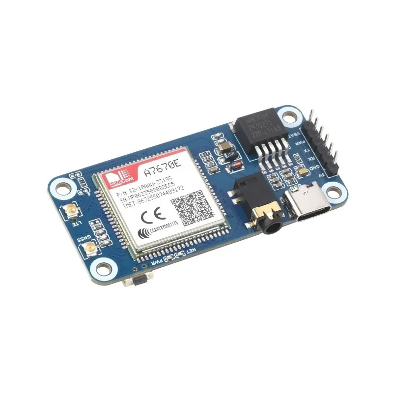 Waveshare Cat-1/GSM/GPRS/GNSS HAT Raspberry Pi GNSS Positioning Eenvoudige bediening