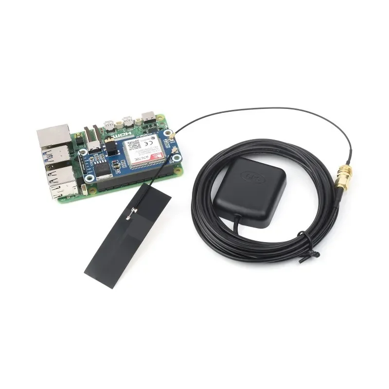 Waveshare Cat-1/GSM/GPRS/GNSS HAT Raspberry Pi GNSS Positioning Eenvoudige bediening
