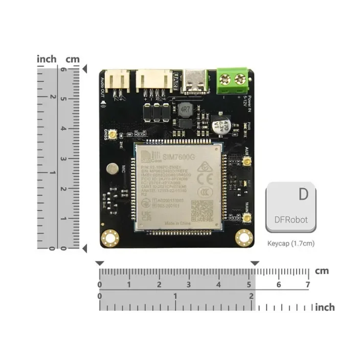 DFRobot Gravity: CAT1 SIM7600G Global 4G & GNSS Positioning Module