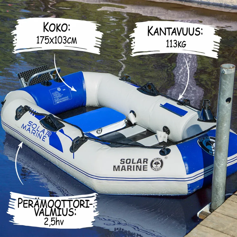 Solar Marine Inflatable Boat Lake, 1 Person voor pleziervaart