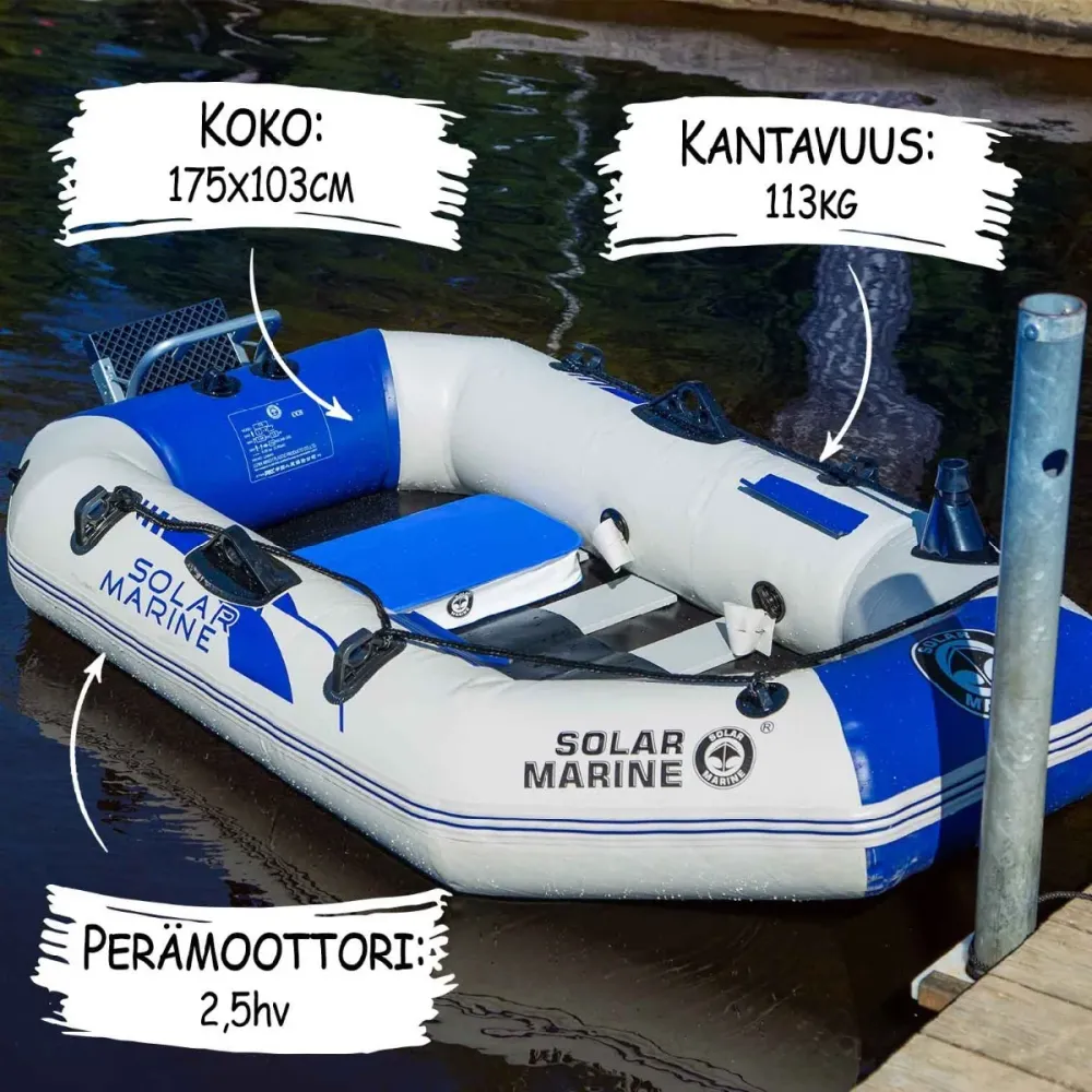 Solar Marine Inflatable Boat Lake, 1 Person voor pleziervaart