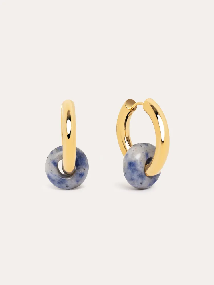 VHF Marine Carmen True Marine Verguld Hoop Earrings