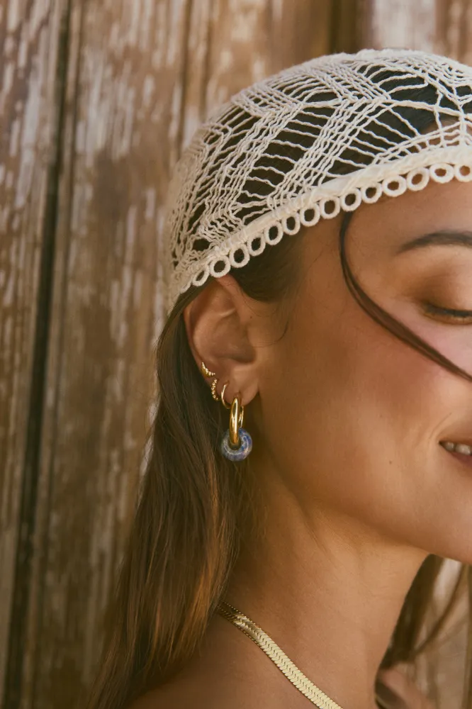VHF Marine Carmen True Marine Verguld Hoop Earrings