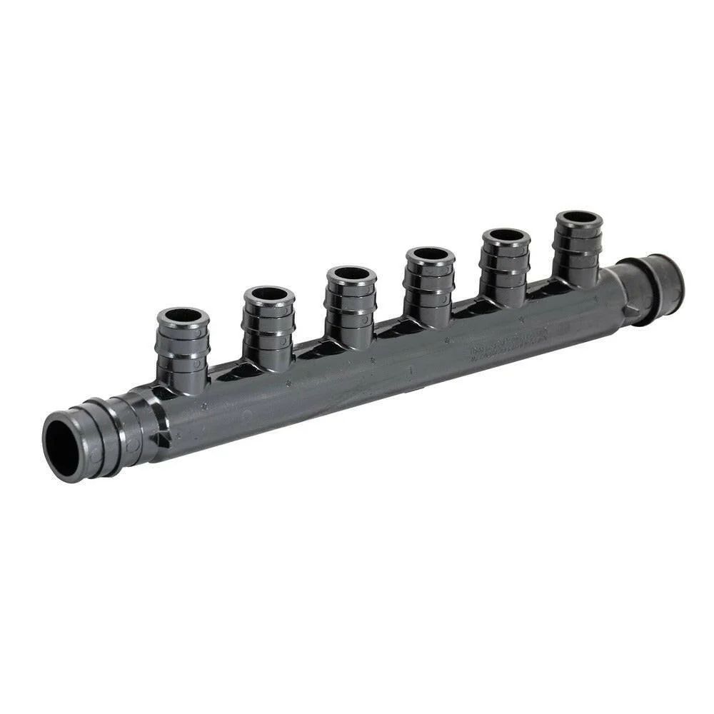 Eastman 6-Port F1960 PEX Open Manifold – 3/4 . x 1/2 .