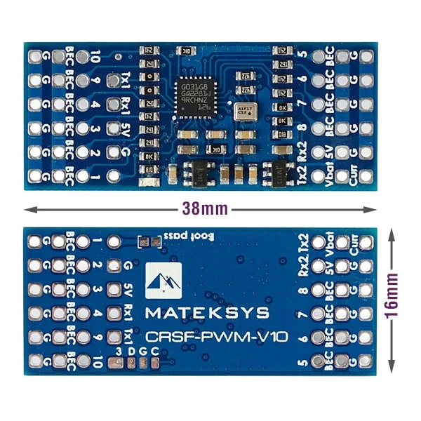 MATEK CRSF-PWM-V10 - Mateksys CRSF TO PWM CONVERTER