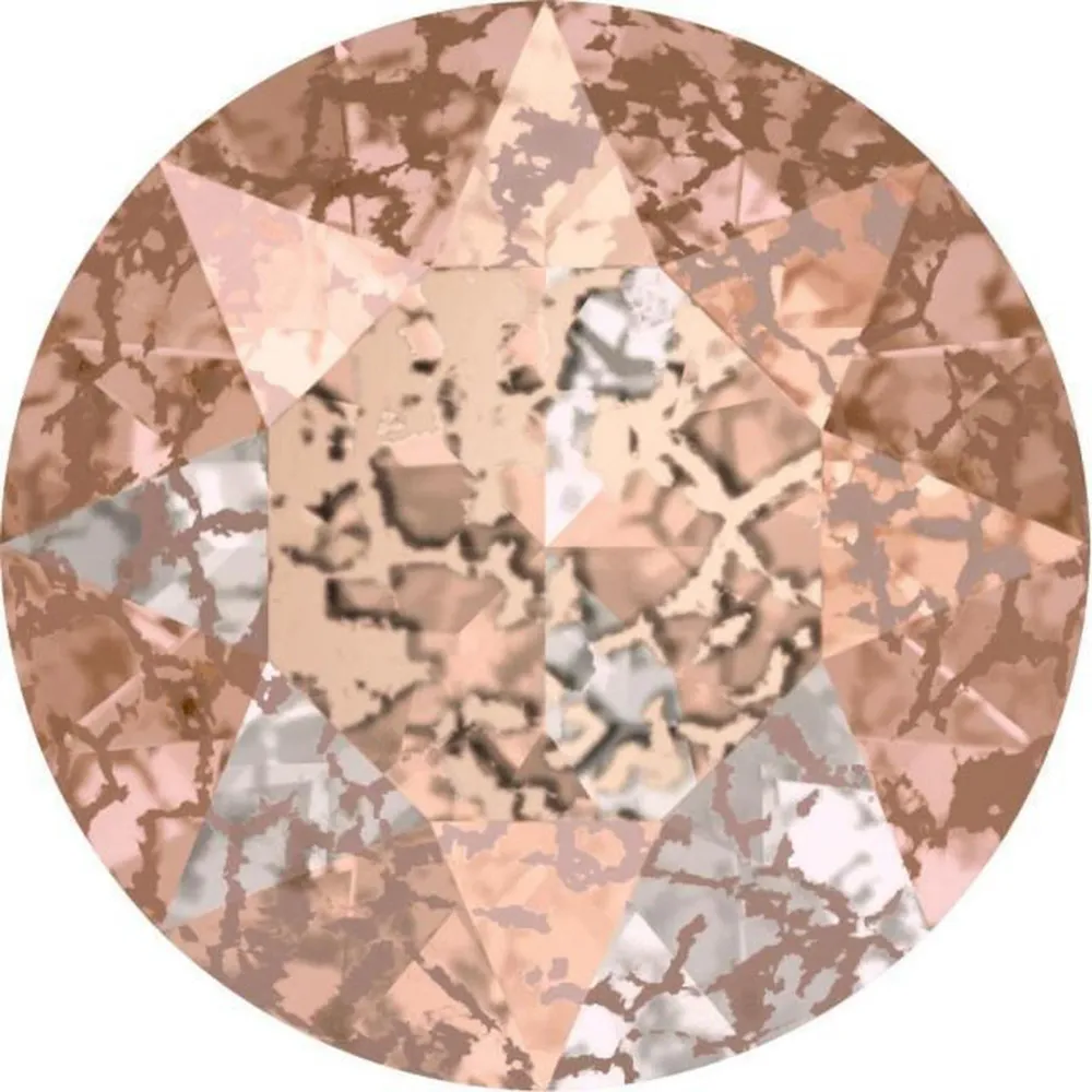 CHATON ROSE PATINA SS29 10PC