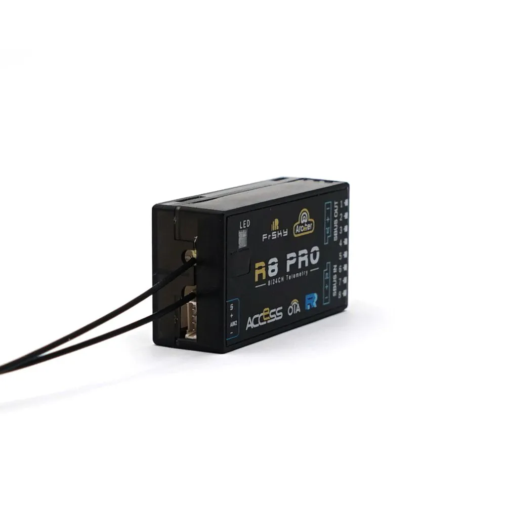 FrSky Archer R8 PRO Receiver - 2.4GHz ACCESS Receiver 8 high-precision PWM channel 2KM Range