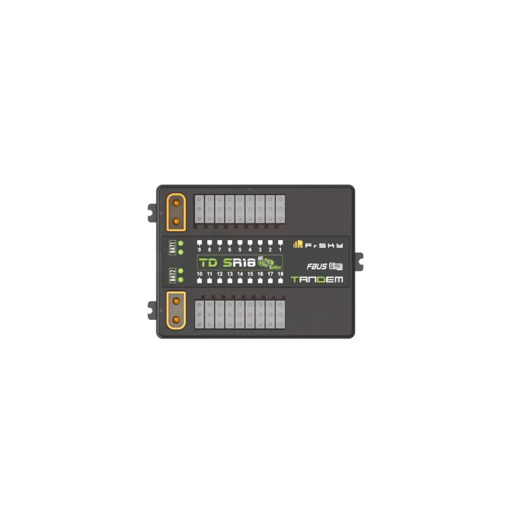 FrSky TD SR18 Receiver - 2.4Ghz & 900Mhz Tandem Dubbelband Receiver 18CH Ports