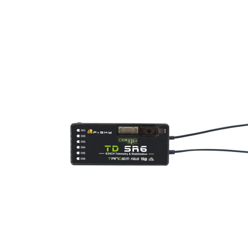 FrSky TD SR6 Receiver - 2.4Ghz And 900Mhz Dual-frequentie Offers 6 PWM Channel Outputs 16CH / 24CH mode FPV Drone Receiver