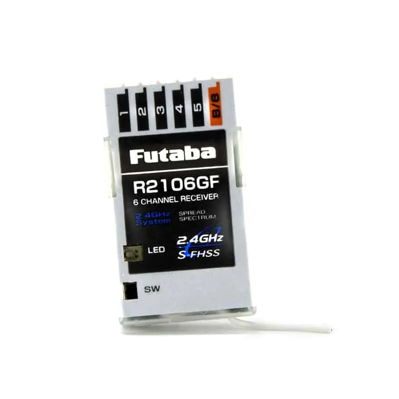 Futaba R2106GF 2,4GHz S-FHSS / FHSS 6-kanaals micro-ontvanger