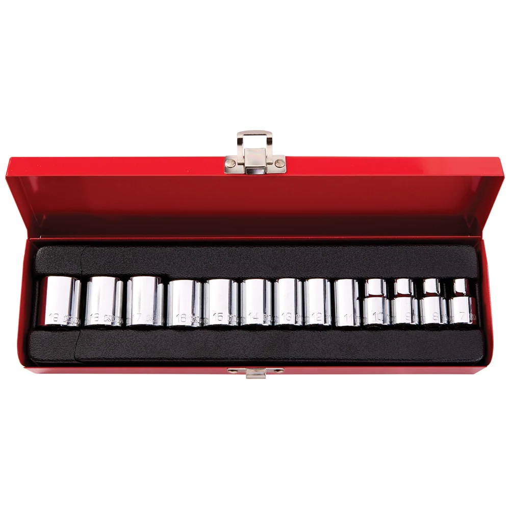 KLEIN TOOLS 13 PC. 3/8" Metric Drive Socket Wrench Set