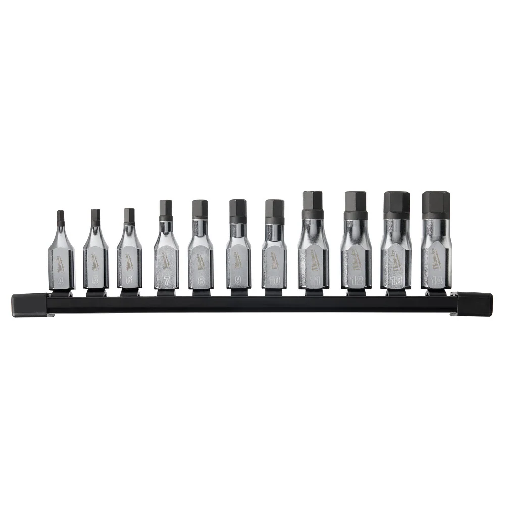 MILWAUKEE 11 PC. 3/8" Drive Hex Bit Socket Set - Metric
