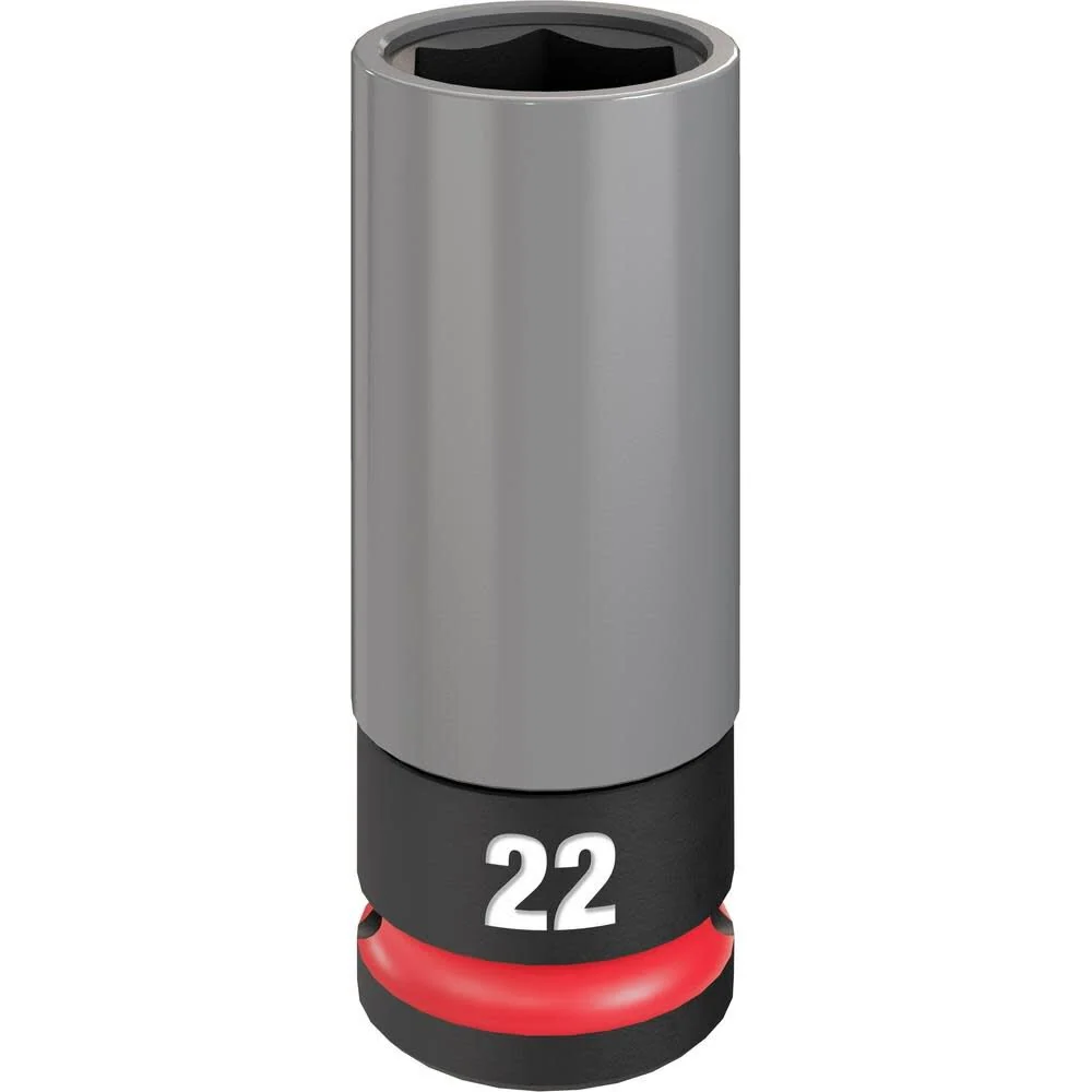 MILWAUKEE SHOCKWAVE IMPACT DUTY 1/2 Drive 22MM Metric Lug Nut Wheel Socket
