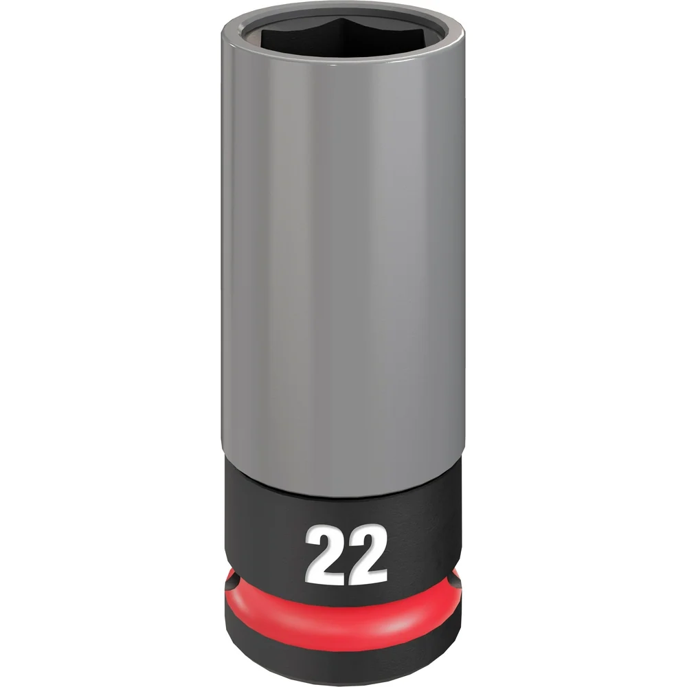 MILWAUKEE SHOCKWAVE IMPACT DUTY 1/2 Drive 22MM Metric Lug Nut Wheel Socket