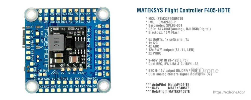 MATEK Mateksys FLIGHT CONTROLLER F405-HDTE