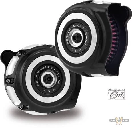 Ouderwets Air Cleaner Contrast Cut Harley-Davidson voor specifieke modeljaren