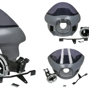 Sport Carenado Estilo FXR Policí Para Harley Davidson Dyna