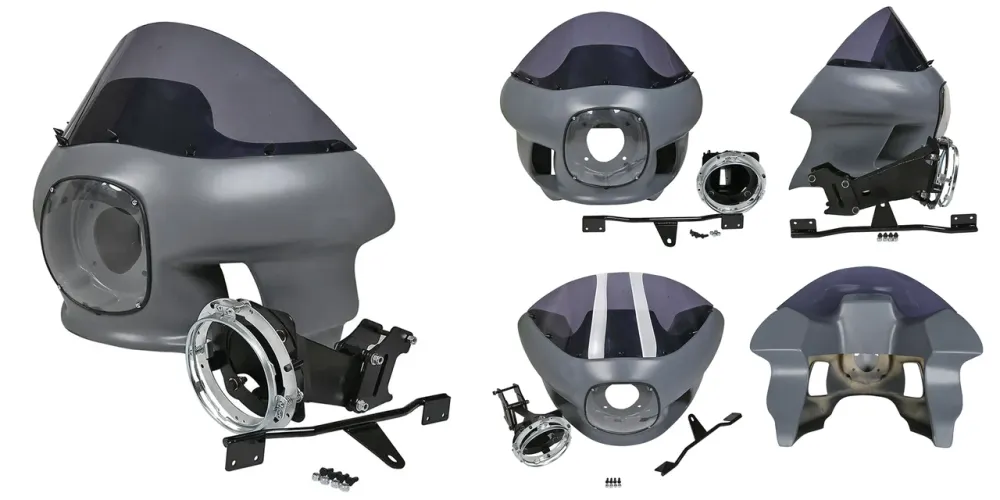 Sport Carenado Estilo FXR Policí Para Harley Davidson Dyna