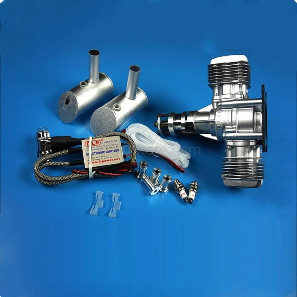 DLE Engine DLE-40cc DLE40 Twin Gasoline w/ Electronic Ignition DLE-40 RC Plane