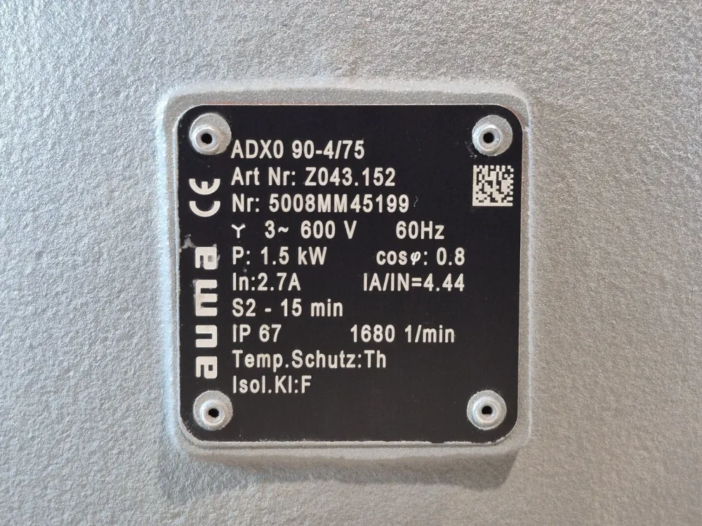 Motor Valve Actuator ADX0 90-4/75, Z043.152