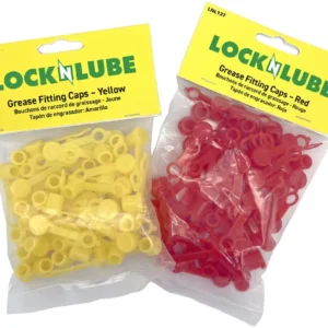 LOCKNLUBE Grease Fitting Caps (50 COUNT) Yellow