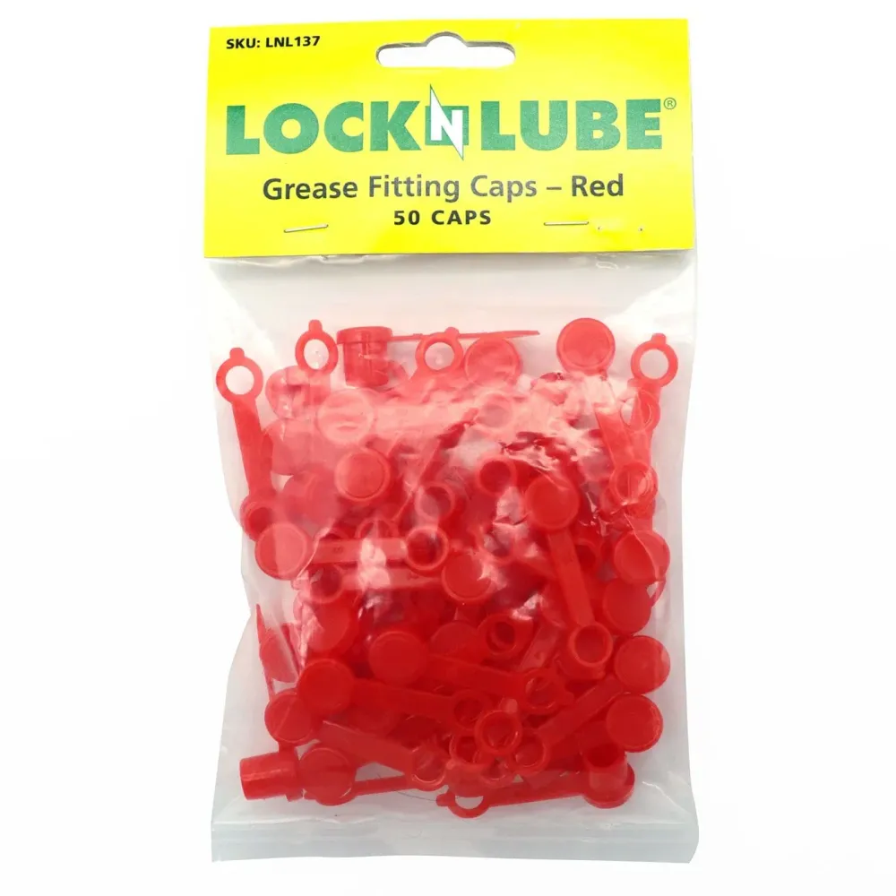 LOCKNLUBE Grease Fitting Caps (50 COUNT) Yellow