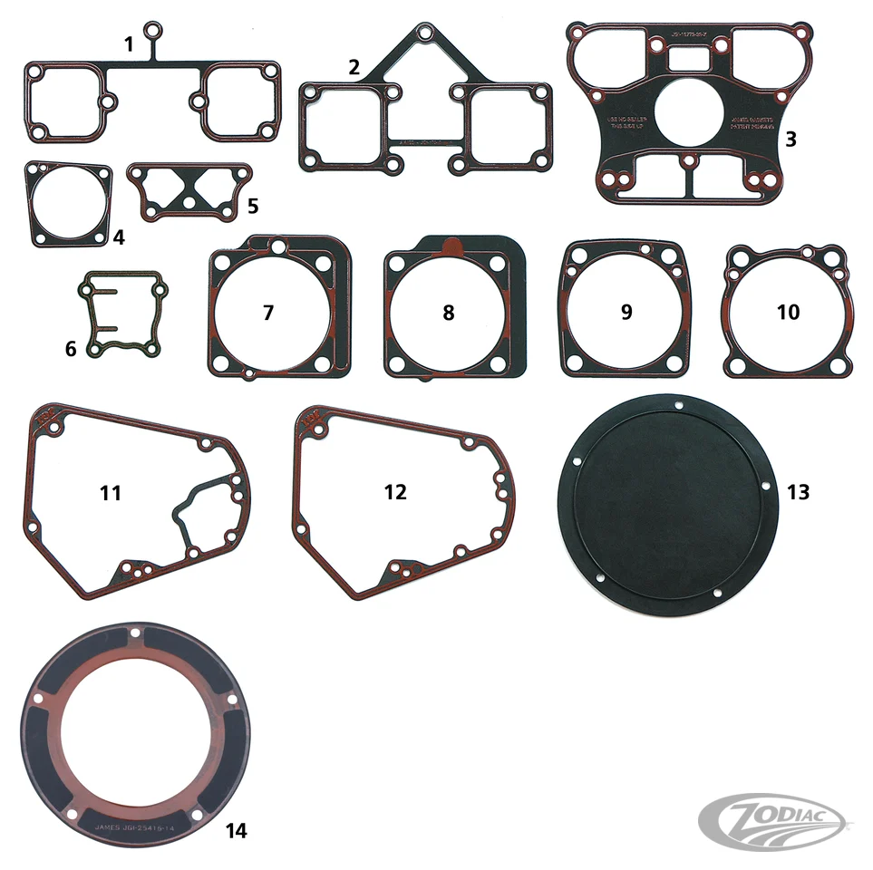 Metal cylinder base gasket set XL86-UP Harley-Davidson