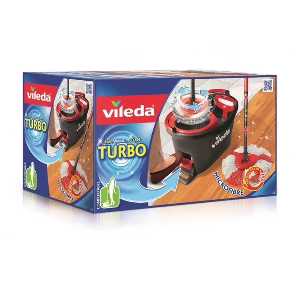 Roterende MOP VILEDA Handig Wring en Clean TURBO set bucket head bar