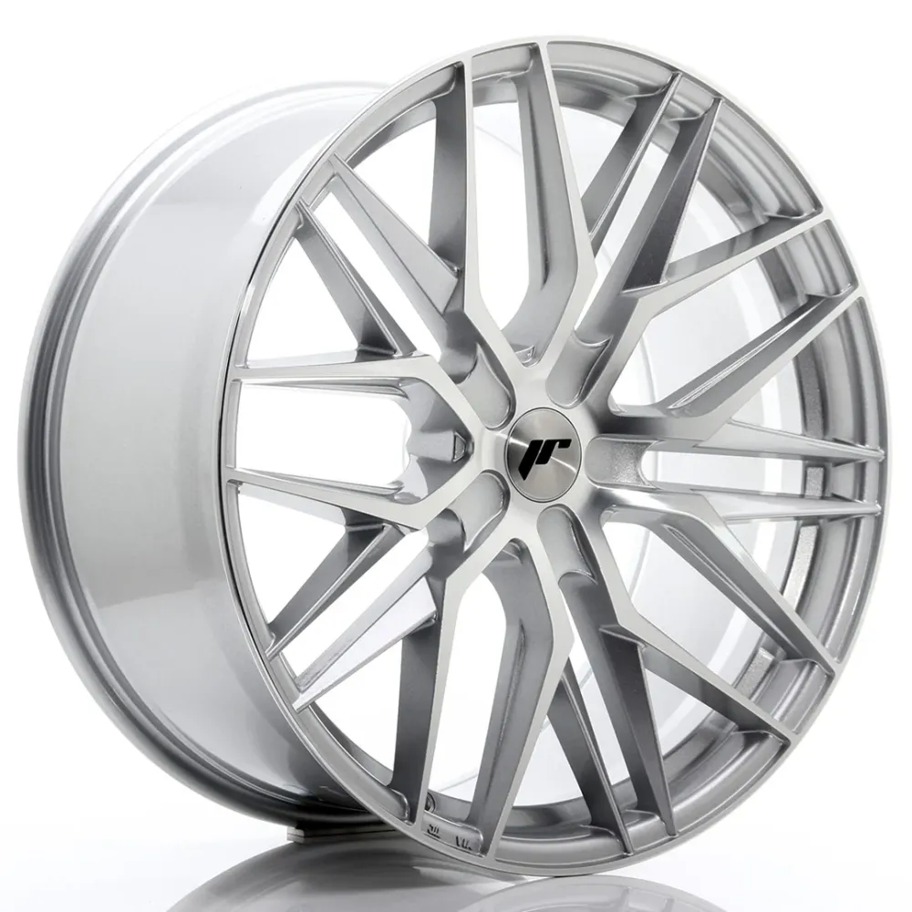 Japan Racing JR-28 Extreme Concave 22x10.5" (5 hole aangepast PCD) ET15-50, Silver / Machined