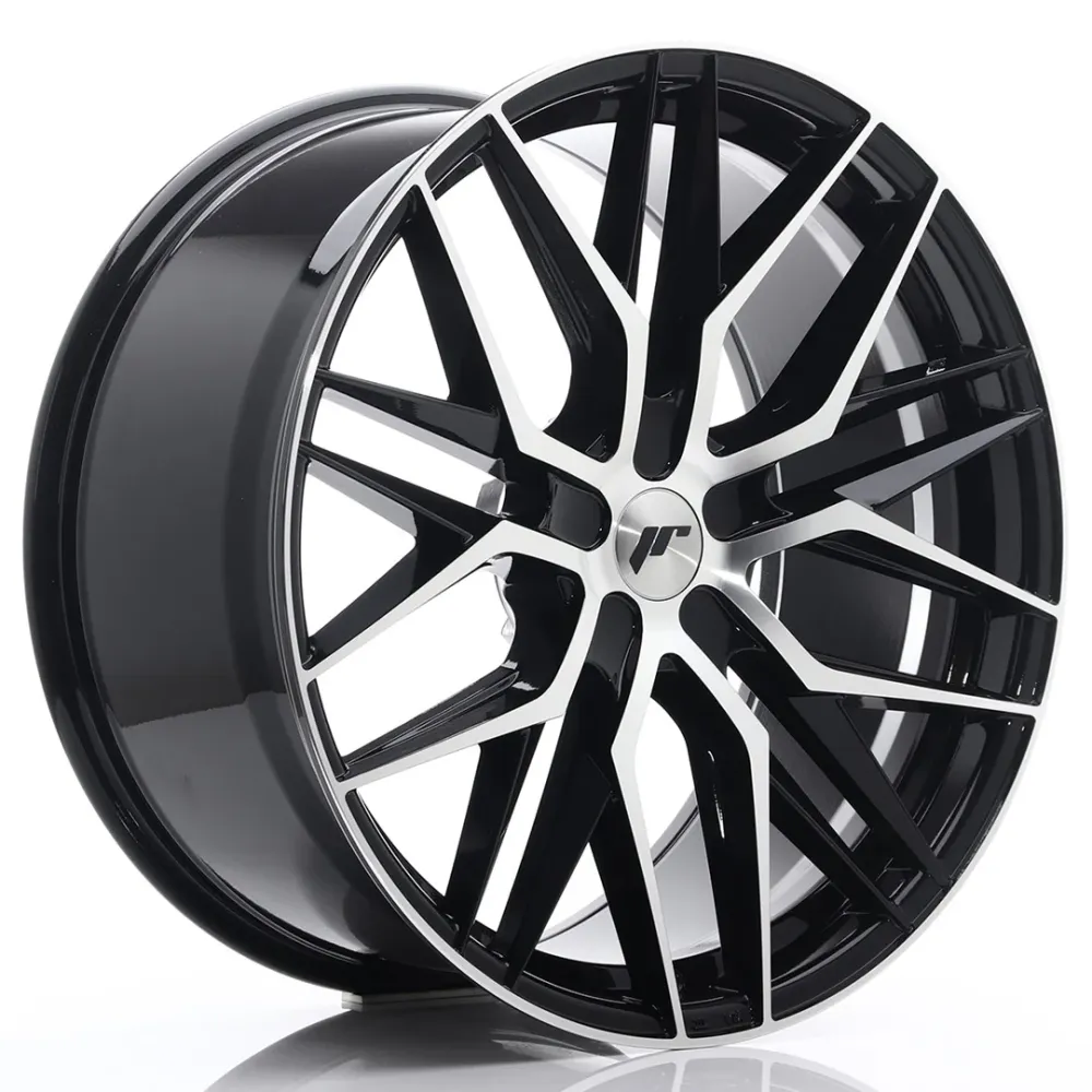 Japan Racing JR-28 Extreme Concave 22x10.5" (5 hole custom PCD) ET15-50, Gloss Ravenzwart Machined
