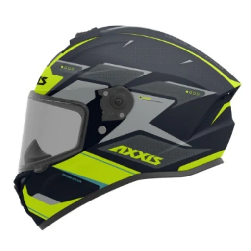 Stootvast AXXIS CASCO DRAKEN S SUNRAY C2 GRIS/MATE/AMARILLO Negro