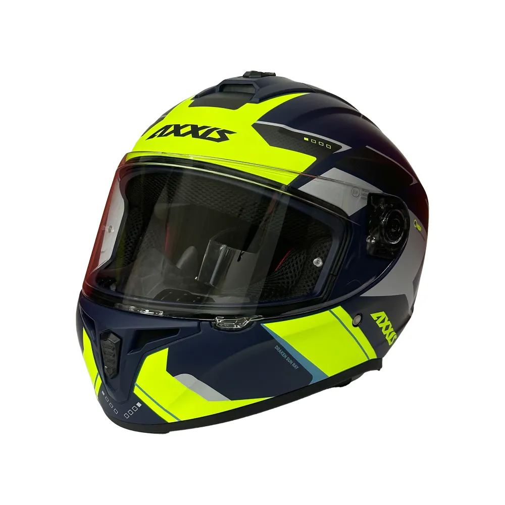 Stootvast AXXIS CASCO DRAKEN S SUNRAY C2 GRIS/MATE/AMARILLO Negro
