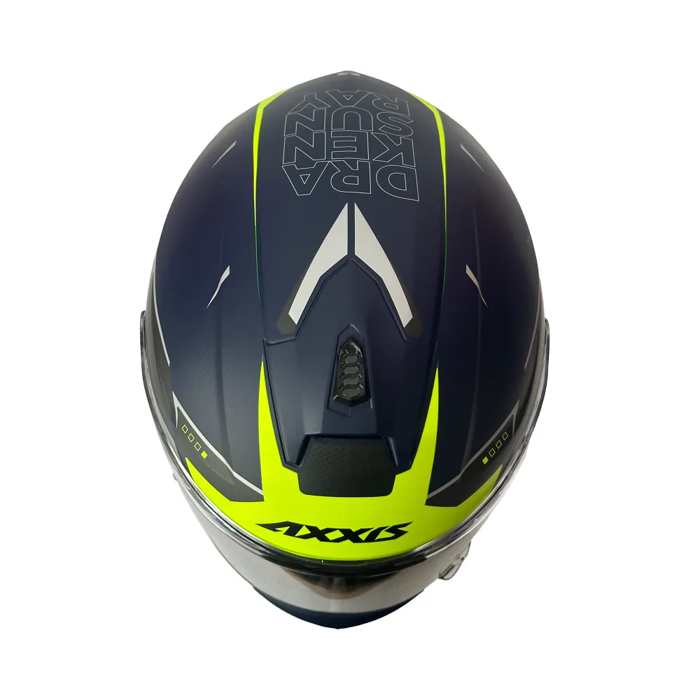 Stootvast AXXIS CASCO DRAKEN S SUNRAY C2 GRIS/MATE/AMARILLO Negro