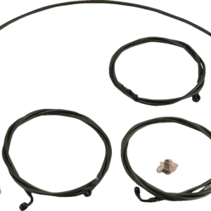 Kit De Cable/Latiguillo De Freno De Manillar Trenzado Para Harley Davidson