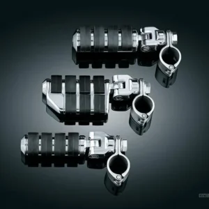 Large ISO- Pegs Rider Foot Pegs Clevis & Magnum Direct Clamps Chrome Harley-Davidson