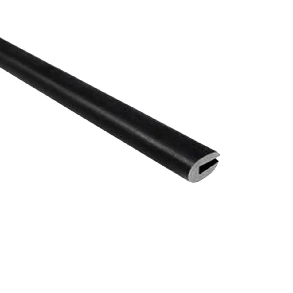 BLACK 1/8" Rubber Edge Automotive Marine Neoprene U Channel - Sold Foot