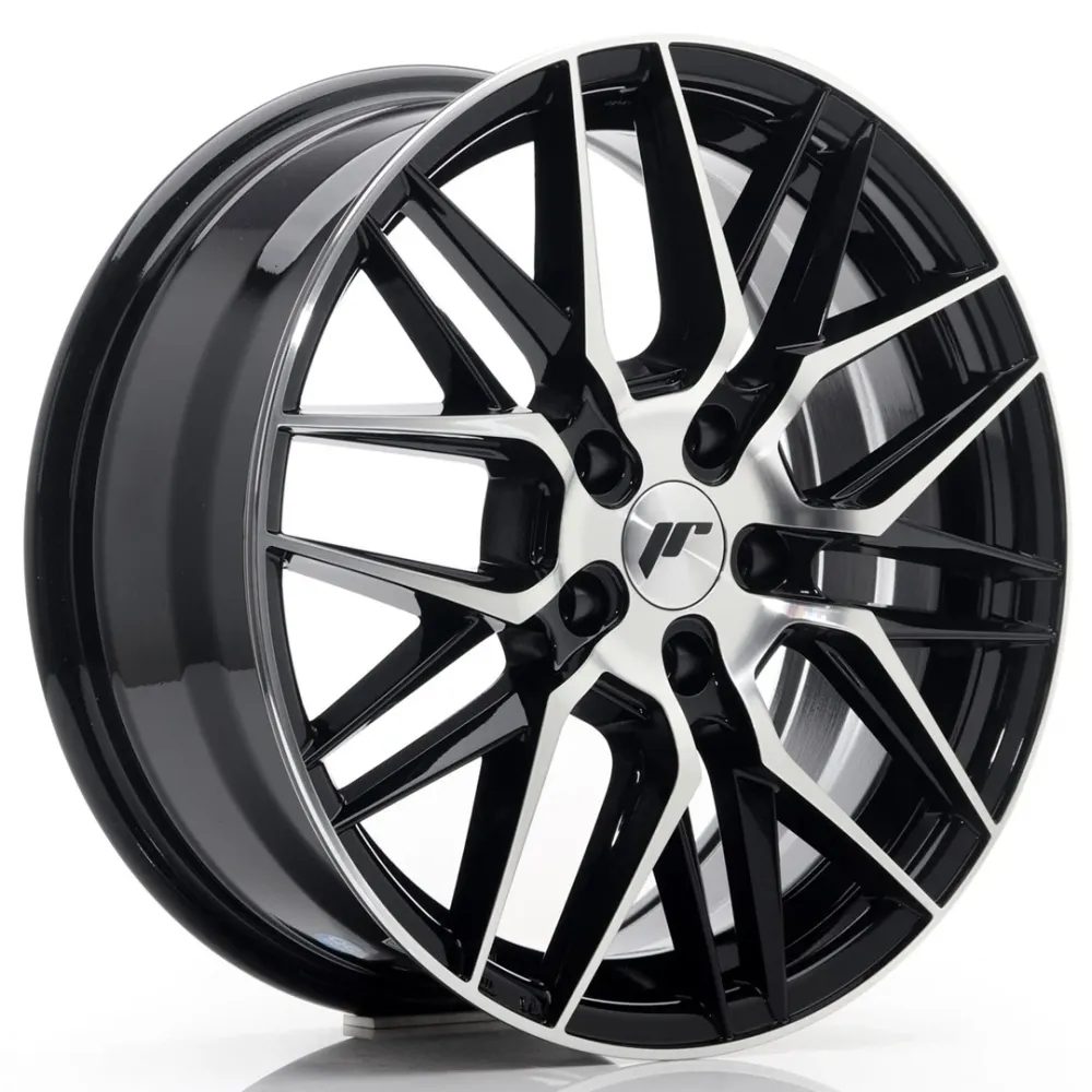 Japan Racing JR-28 17x7" 5x112 ET40, Gloss Ravenzwart Machined