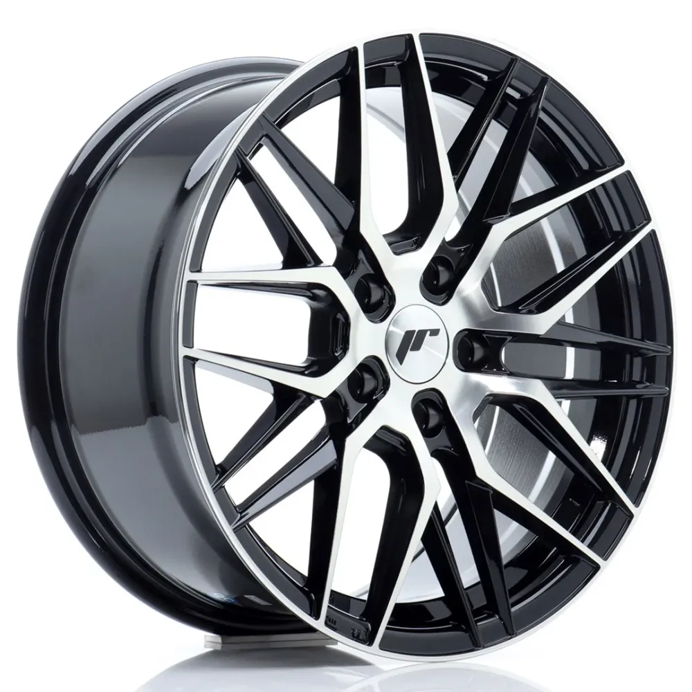 Japan Racing JR-28 17x8" 5x112 ET40, Gloss Ebbenhout Machined