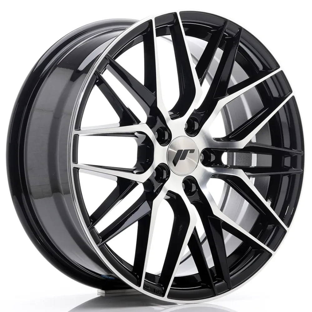 Japan Racing JR-28 18x7.5" 5x112 ET40, Gloss Ebbenhout, Machined Face