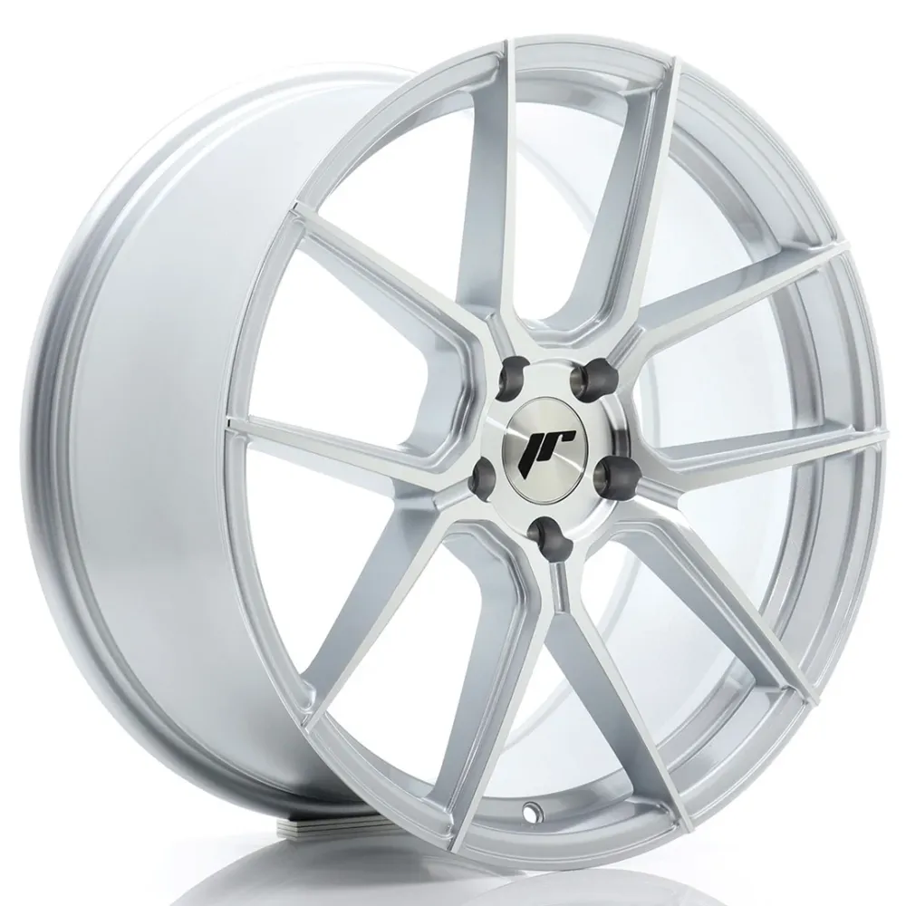 Japan Racing JR-30 19x8.5" 5x112 ET45, Machined Platinagrijs