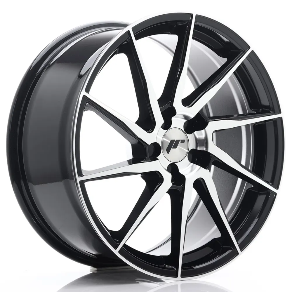 Japan Racing JR-36 19x8.5" (5 hole custom PCD) ET20-50, Gloss Koolzwart Machined