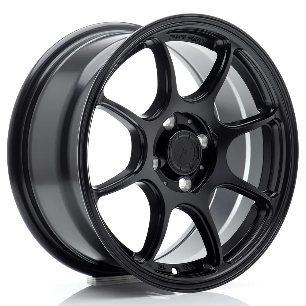 Japan Racing SL-04 Super Light 15x7" 4x100 ET25, Flat Zwart