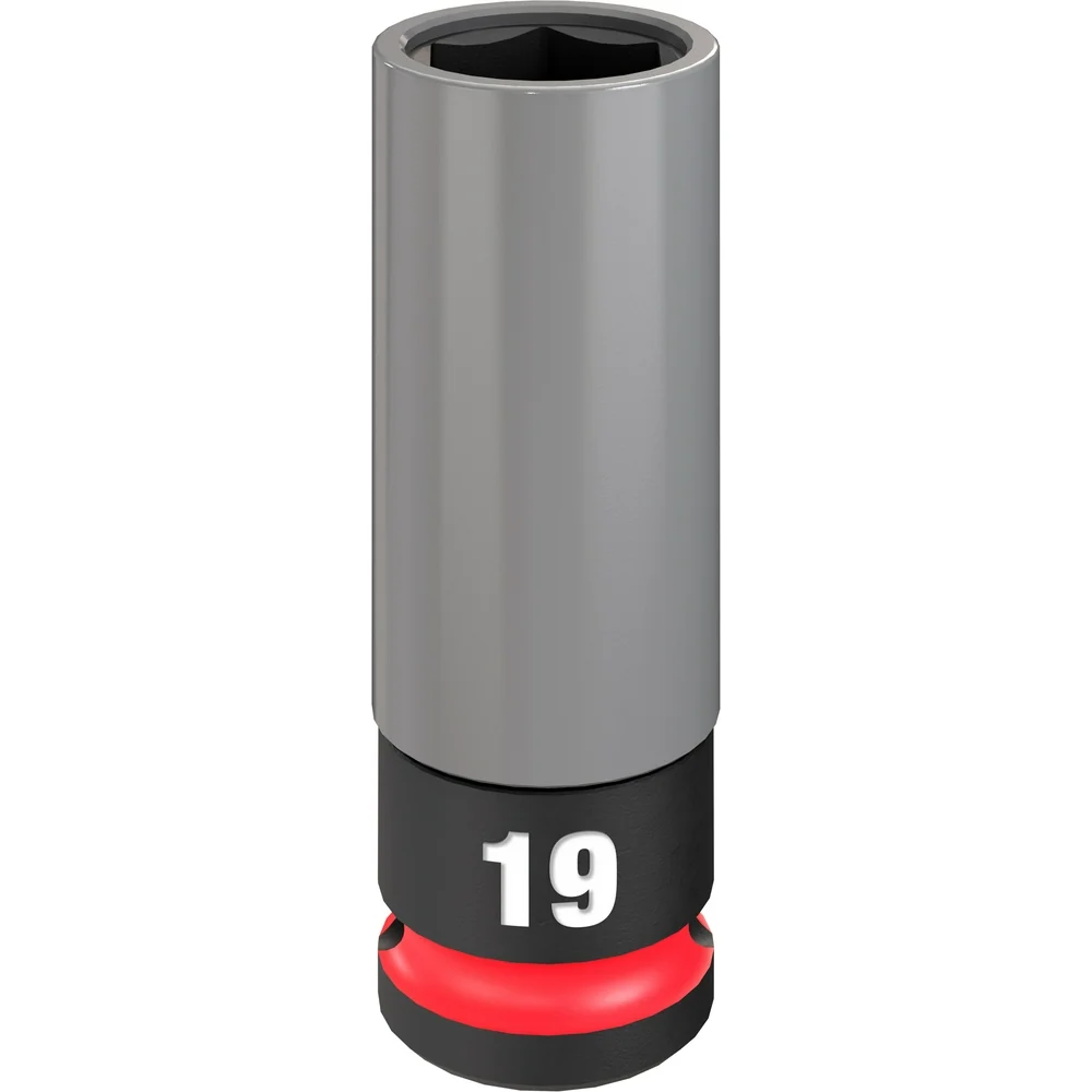 MILWAUKEE SHOCKWAVE IMPACT DUTY 1/2 Drive 19MM Metric Lug Nut Wheel Socket