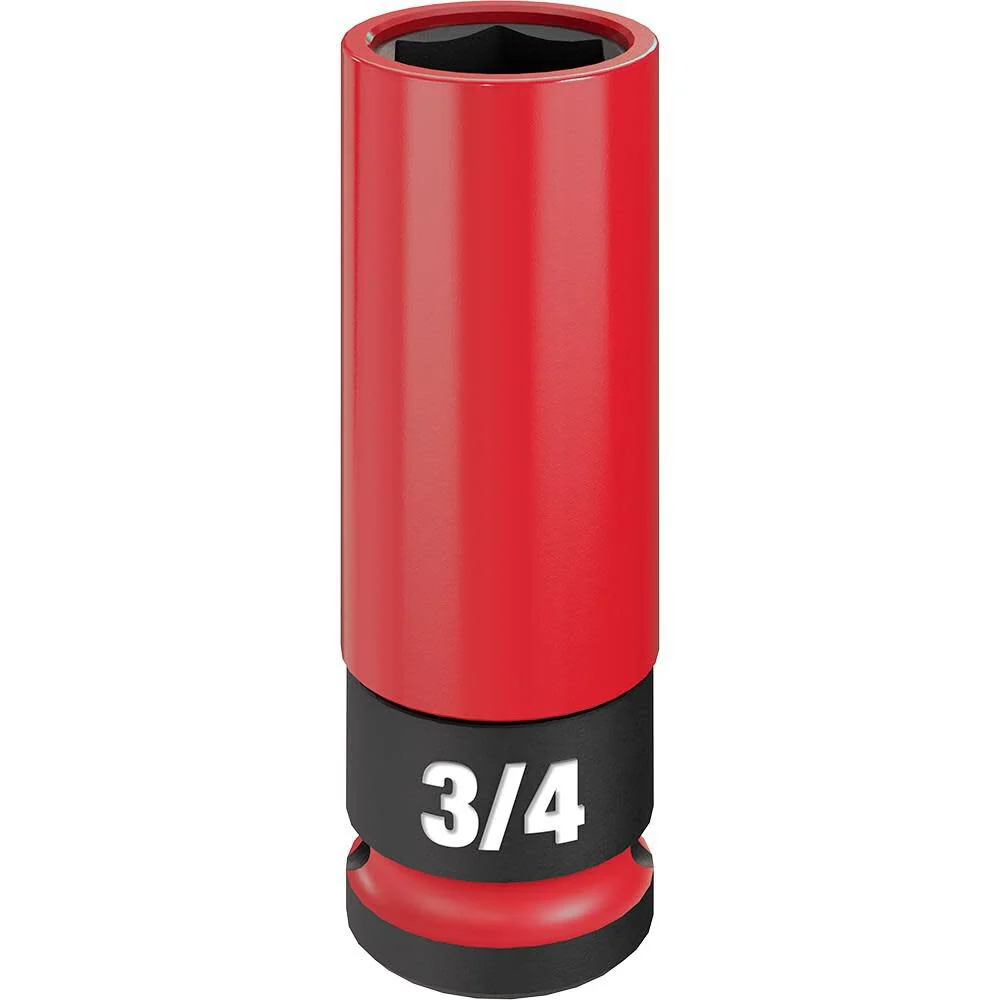 MILWAUKEE SHOCKWAVE IMPACT DUTY 1/2 Drive 3/4" SAE Lug Nut Wheel Socket