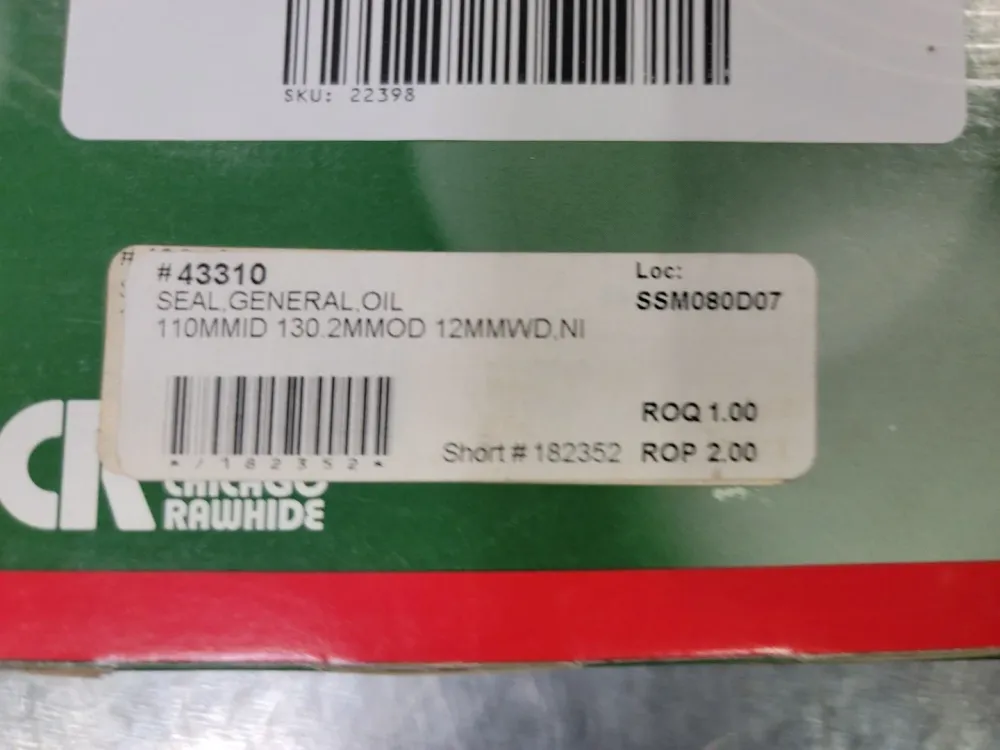 Oil Seal 43310, CR 110X130X12 CRW1 R