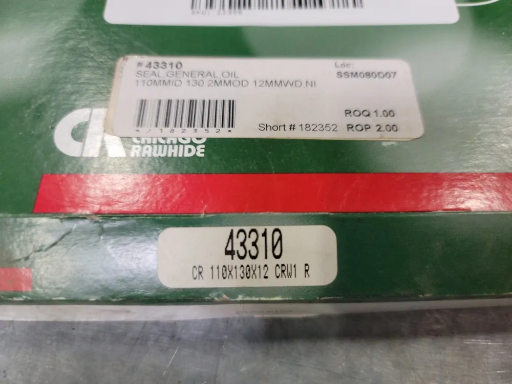 Oil Seal 43310, CR 110X130X12 CRW1 R